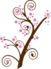 Brown Tree Blossom Clip Art