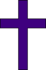 Purple Cross Today Clip Art