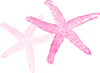 Multiple Pink Starfish Clip Art