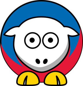Sheep - Kansas Jayhawks - Team Colors - College Football Clip Art