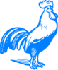 Blue Rooster 2 Clip Art