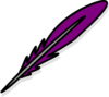 Purple Feather Clip Art