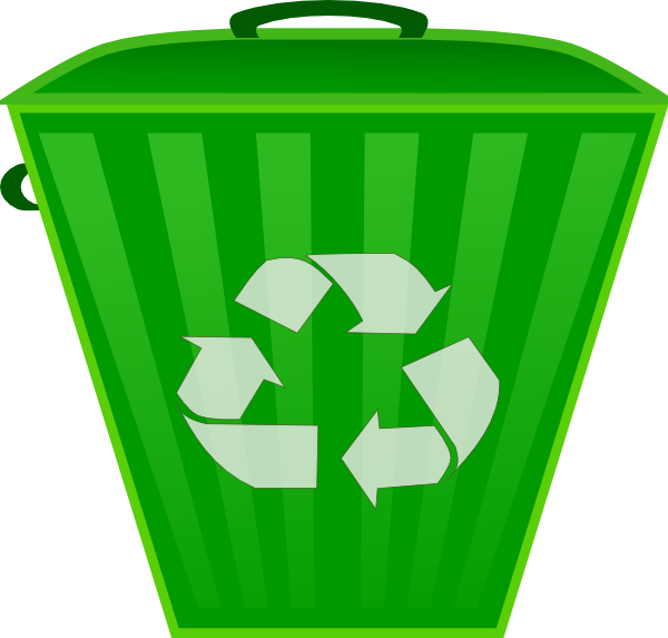 Recycle Trash Can Clip Art at Clker.com - vector clip art online