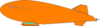 Orange Blimp Clip Art