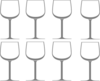 Multiple Wine Glass Clip Art