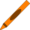 Totetude Orange Crayon Clip Art