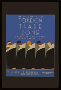 The United States  First Foreign Trade Zone Staten Island, City Of New York, Opened February 1, 1937 / J. Rivolta. Clip Art