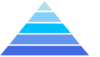 5 Tier Instructional Pyramid Clip Art