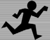 Running Figure Silhouette Clip Art