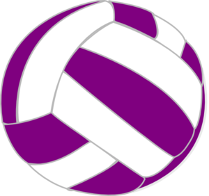 Purple And White Volleyball Clip Art at Clker.com - vector clip art ...
