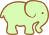 Green Ellie Clip Art