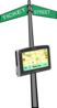 Street Sign With Gps Clip Art
