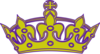 Gold/purple Keep Calm Crown Clip Art