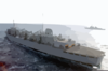 Uss Carl Vinson (cvn 70) Comes Alongside The Fast Combat Support Ship Uss Sacramento (aoe 1). Clip Art
