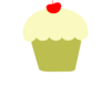 Cupcake With Cherry On Top Clip Art