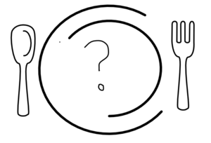 Question Mark Dinner Plate Clip Art