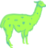 Llama Green Clip Art