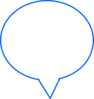 Blue Speech Bubble Clip Art