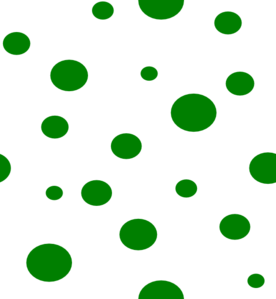 Green Polka Dots Clip Art