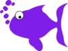 Purple Fish Clip Art