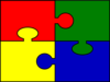 Square Jigsaw Puzzle Clip Art