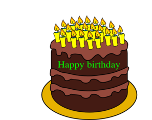 21th Birthday Cake Clip Art at Clker.com - vector clip art online ...