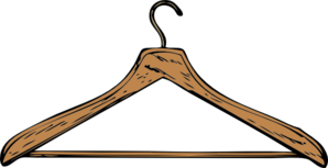 Wooden Hanger Clip Art
