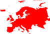 Montessori Europe Continent Map Outline  Clip Art
