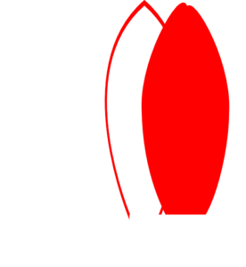 White Surfboard Clip Art