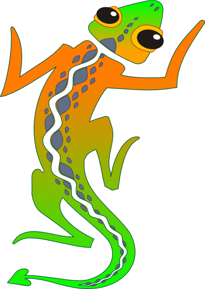 Gecko Clip Art at Clker.com - vector clip art online, royalty free ...