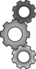 Cogs Meshed Clip Art