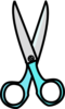 Teal Scissors Clip Art