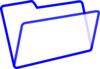 Blue And White Folder Clip Art