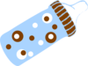 Dotted Bottle2 Clip Art