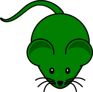 Dark Green Mouse Clip Art