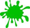 Green Splatter Clip Art