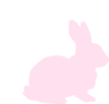 Light Pink Bunny Clip Art