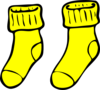 Yellow Socks Clip Art