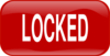 Red Locked Rectangle Button Clip Art