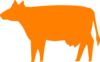 Cow Orange Clip Art