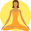 Woman In Yoga Position Clip Art