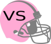 Pink Football Helmet Clip Art