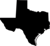 Black Texas Clip Art