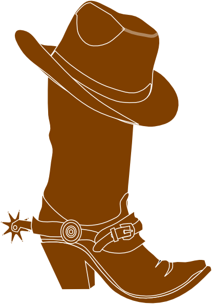 Cowboy Hat And Boot Clip Art at Clker.com - vector clip art online