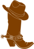 Cowboy  Hat And Boot Clip Art