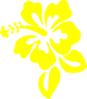 Hibiscus Yellow Clip Art