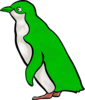 Green Penguin Clip Art
