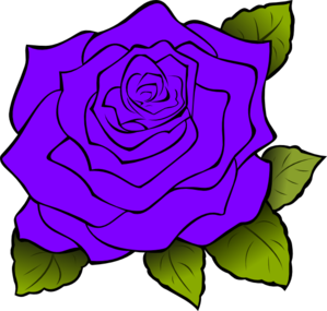Purple Rose Clip Art
