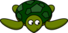 Turtle Looking Right-down Clip Art