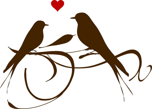 Download Brown Love Birds Clip Art at Clker.com - vector clip art ...